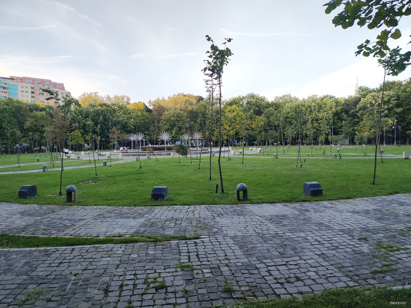 A circular rest area in IOR Parks